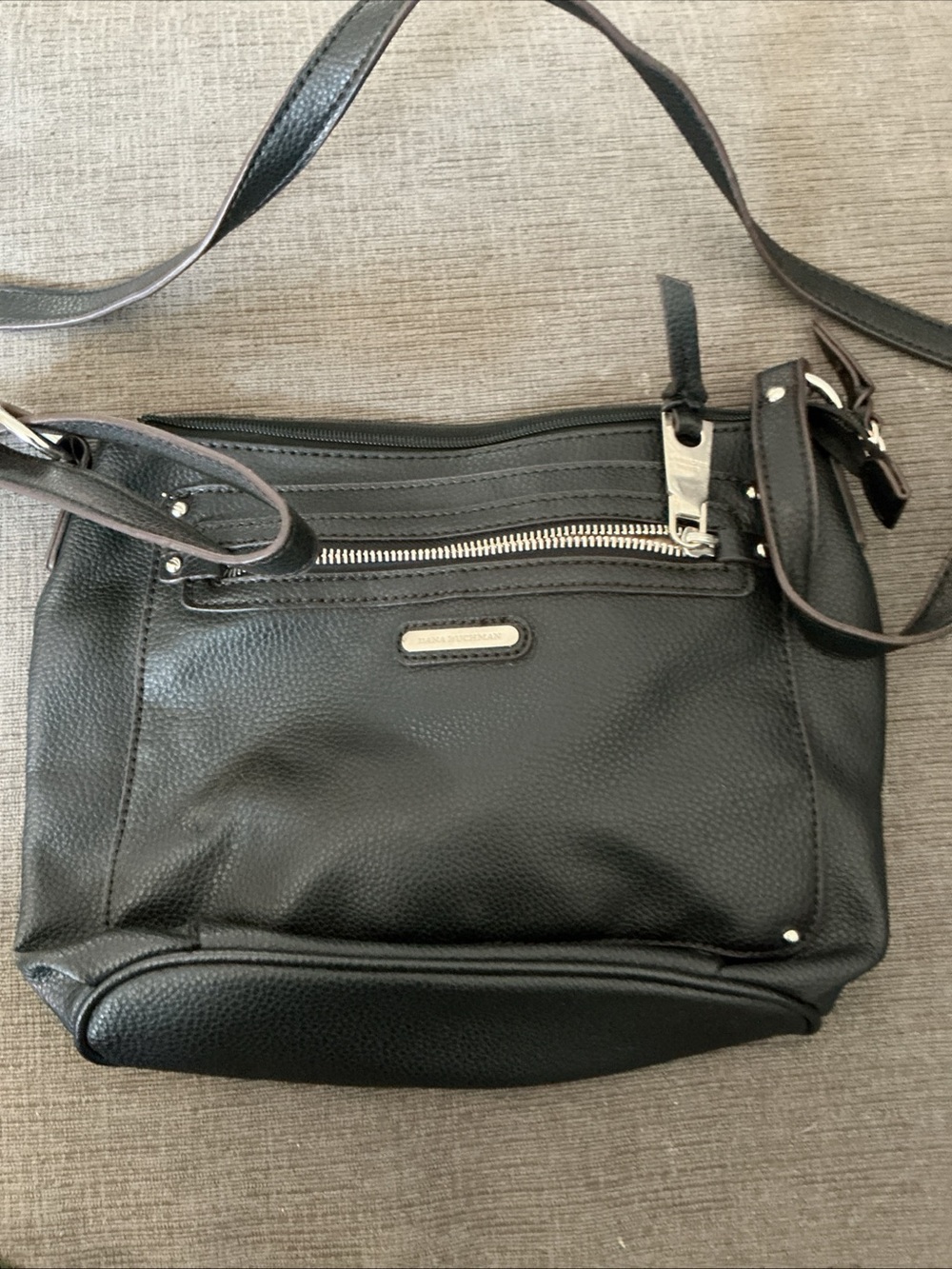 Black Crossbody Shoulder Bag - Dana Buchman